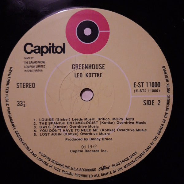Leo Kottke ~ Greenhouse (Vinyl) - Djungel & Jazz
