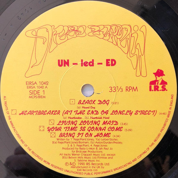 Dread Zeppelin ~ Un-Led-Ed (Vinyl) - Djungel & Jazz