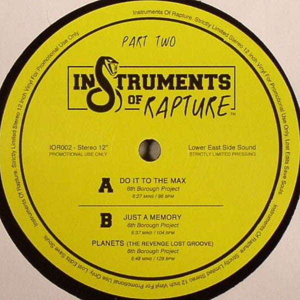 6th Borough Project : Part Two (12", Ltd, Promo)