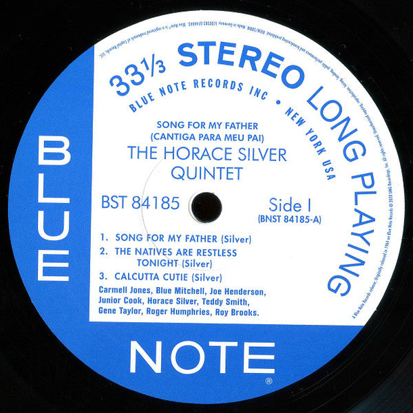 The Horace Silver Quintet ~ Song For My Father (Cantiga Para Meu Pai) (Vinyl) - Djungel & Jazz