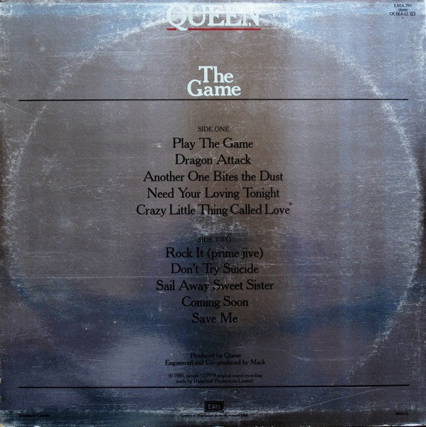 Queen : The Game (LP, Album, Foi)