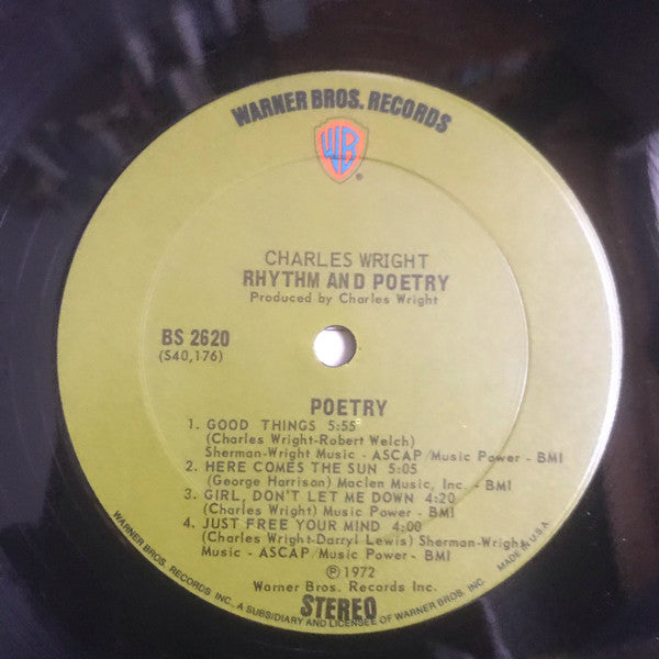 Charles Wright ~ Rhythm And Poetry (Vinyl) - Djungel & Jazz