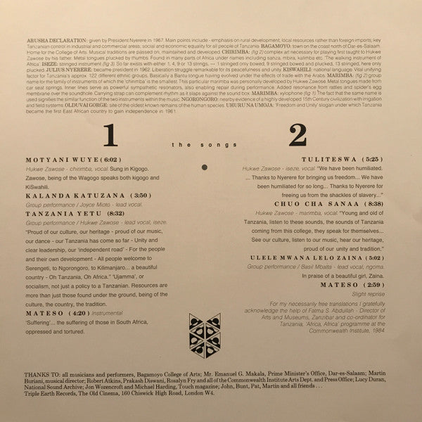 Tanzania Yetu ~ Our Tanzania (Vinyl) - Djungel & Jazz