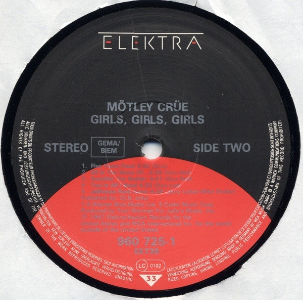Mötley Crüe ~ Girls, Girls, Girls (Vinyl) - Djungel & Jazz
