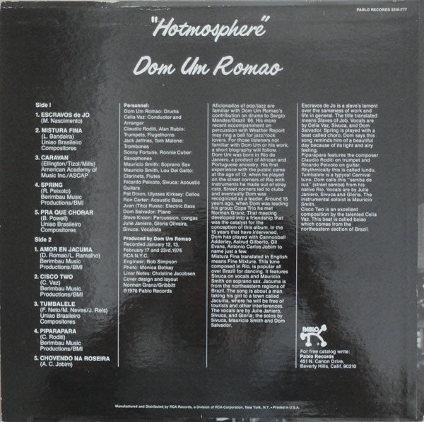 Dom Um Romao ~ Hotmosphere (Vinyl) - Djungel & Jazz