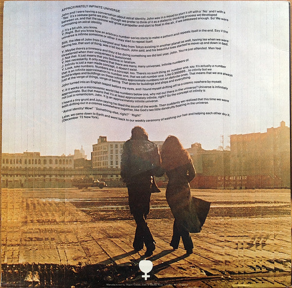 Yoko Ono : Approximately Infinite Universe (2xLP, Album)
