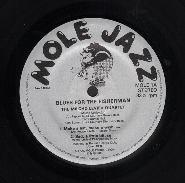 The Milcho Leviev Quartet ~ Blues For The Fisherman (Vinyl) - Djungel & Jazz