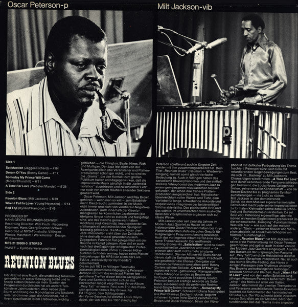 Oscar Peterson, Milt Jackson, Ray Brown, Louis Hayes ~ Reunion Blues (Vinyl) - Djungel & Jazz