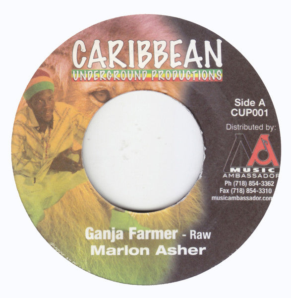 Marlon Asher : Ganja Farmer (7")