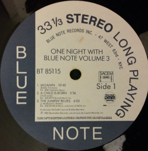 Various ~ One Night With Blue Note Volume 3 (Vinyl) - Djungel & Jazz