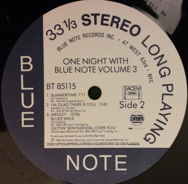 Various ~ One Night With Blue Note Volume 3 (Vinyl) - Djungel & Jazz