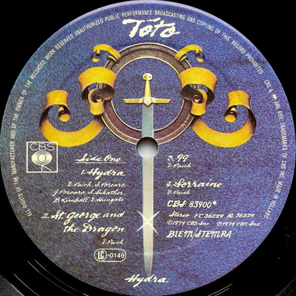 Toto ~ Hydra (Vinyl) - Djungel & Jazz