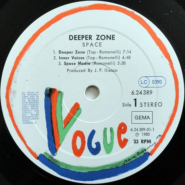 Space ~ Deeper Zone (Vinyl) - Djungel & Jazz