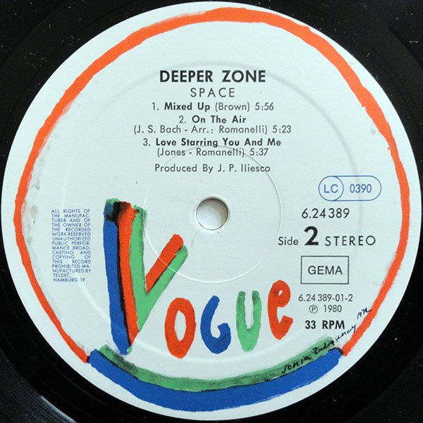 Space ~ Deeper Zone (Vinyl) - Djungel & Jazz