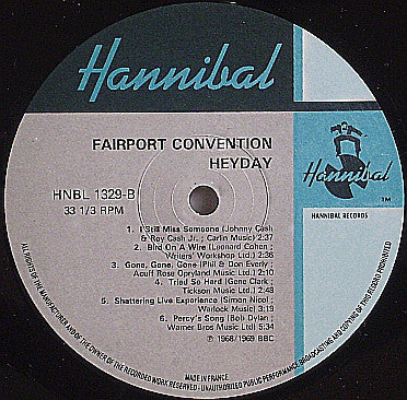 Fairport Convention ~ Heyday - The BBC Sessions 1968-1969 (Vinyl) - Djungel & Jazz