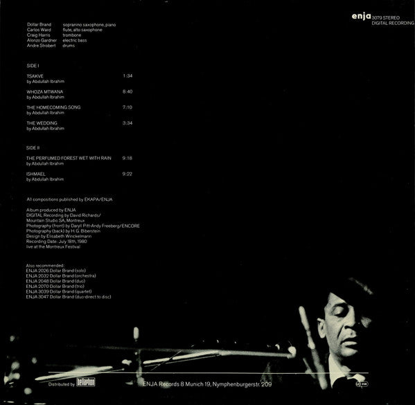 Dollar Brand ~ At Montreux (Vinyl) - Djungel & Jazz