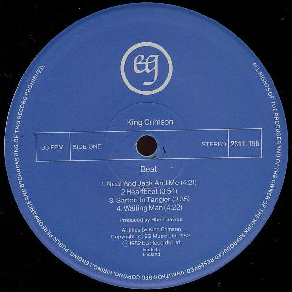 King Crimson ~ Beat (Vinyl) - Djungel & Jazz