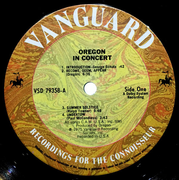 Oregon ~ In Concert (Vinyl) - Djungel & Jazz
