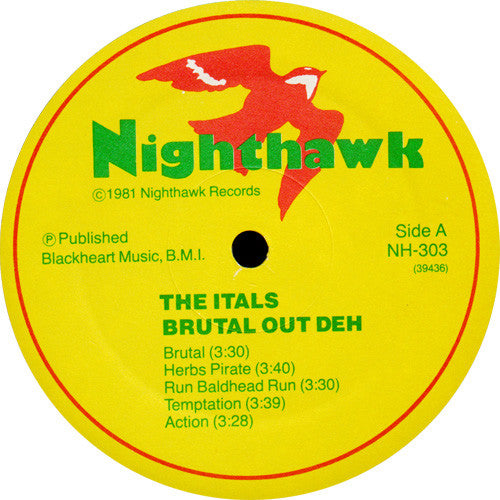 The Itals : Brutal Out Deh (LP, Album)