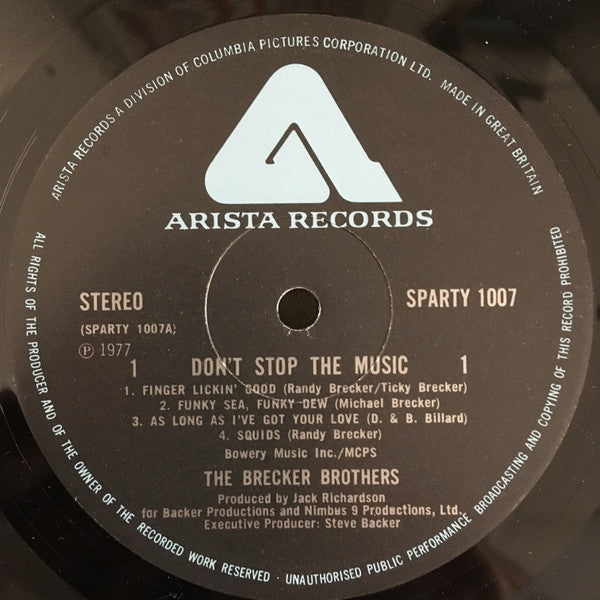 The Brecker Brothers : Don't Stop The Music (LP, Album)