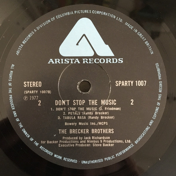 The Brecker Brothers : Don't Stop The Music (LP, Album)