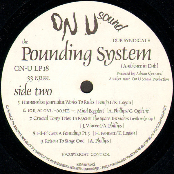 Dub Syndicate : The Pounding System (Ambience In Dub) (LP, Album)