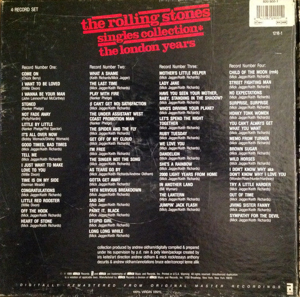 The Rolling Stones ~ Singles Collection ✱ The London Years (Vinyl) - Djungel & Jazz