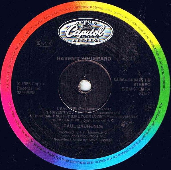 Paul Laurence ~ Haven't You Heard (Vinyl) - Djungel & Jazz
