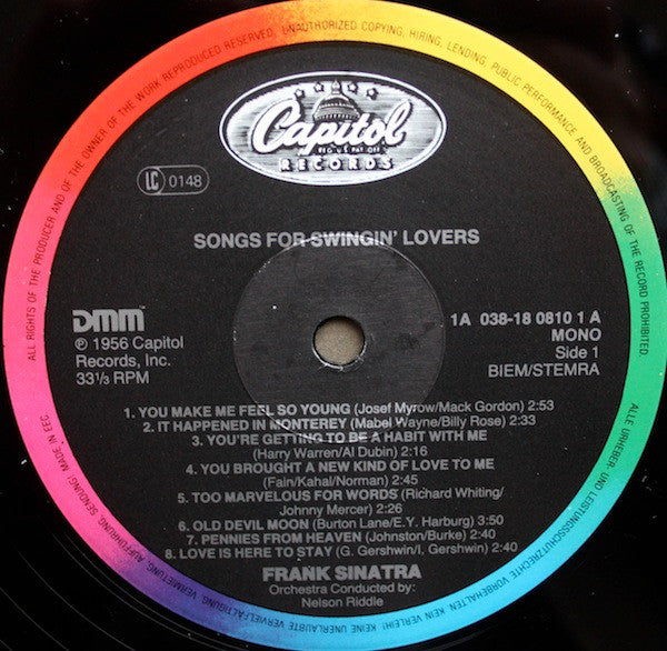 Frank Sinatra ~ Songs For Swingin' Lovers (Vinyl) - Djungel & Jazz