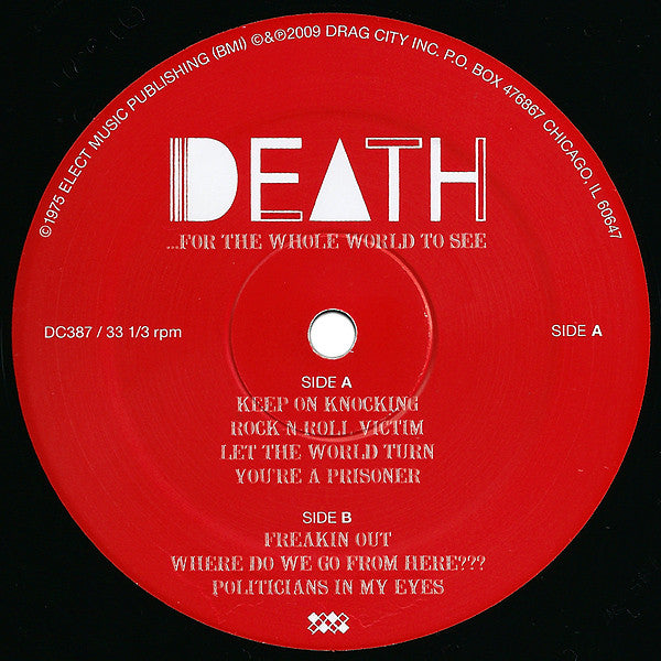 Death ~ ...For The Whole World To See (Vinyl) - Djungel & Jazz