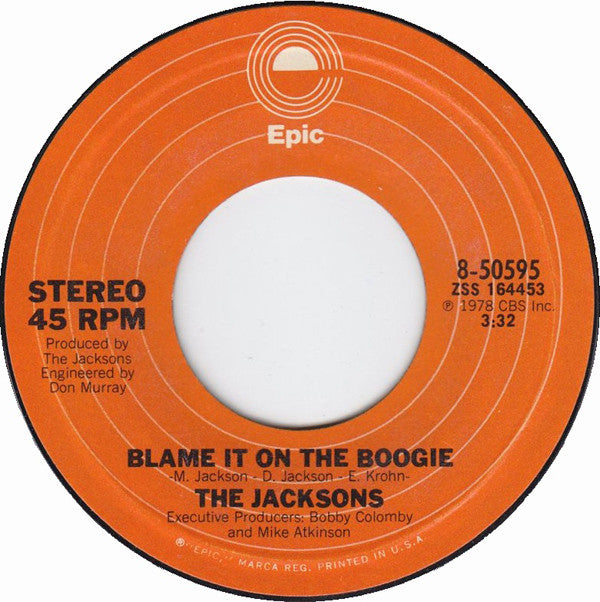 The Jacksons ~ Blame It On The Boogie (Vinyl) - Djungel & Jazz