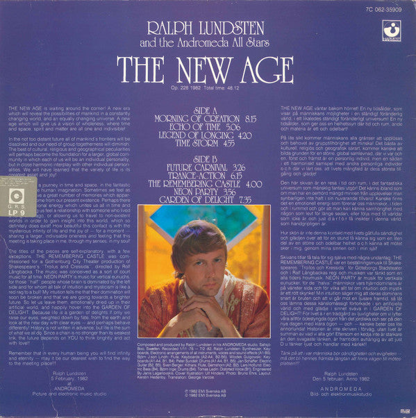 Ralph Lundsten And The Andromeda All Stars ~ The New Age (Vinyl) - Djungel & Jazz