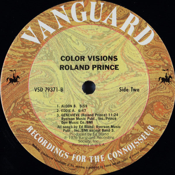 Roland Prince ~ Color Visions (Vinyl) - Djungel & Jazz