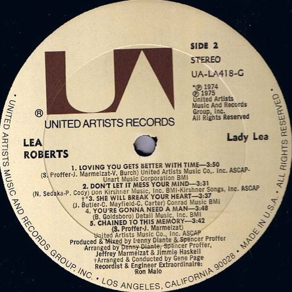 Lea Roberts ~ Lady Lea (Vinyl) - Djungel & Jazz