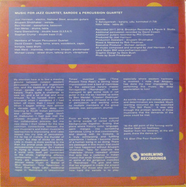 Joel Harrison  ~ Still Point: Turning World (Vinyl) - Djungel & Jazz