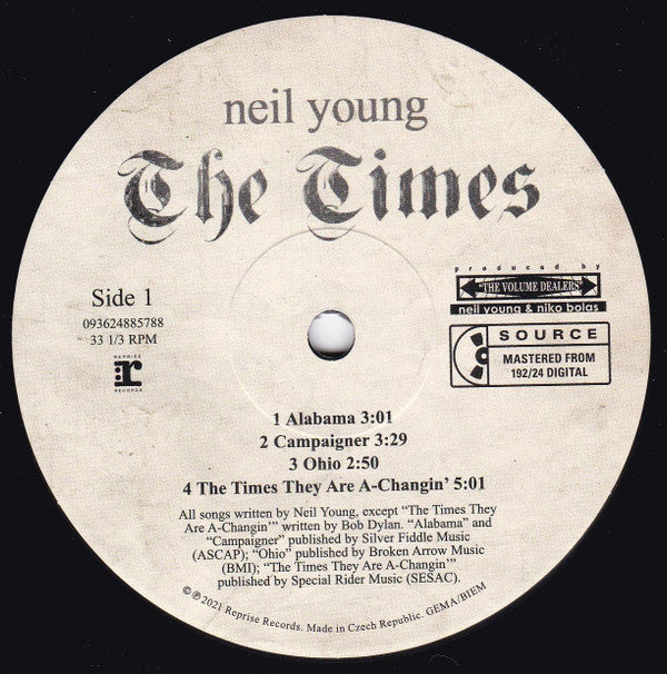 Neil Young ~ The Times (Vinyl) - Djungel & Jazz