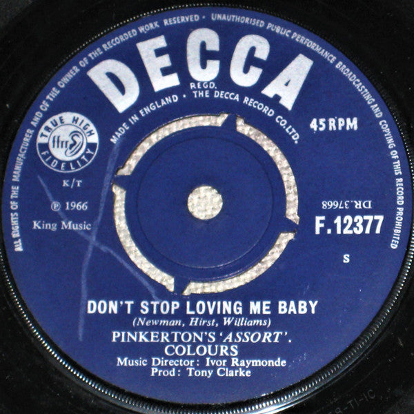 Pinkerton's Assorted Colours ~ Don't Stop Loving Me Baby (Vinyl) - Djungel & Jazz