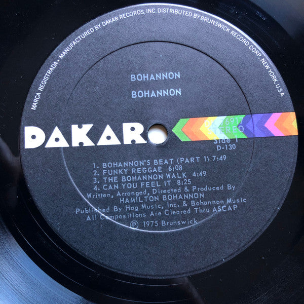 Bohannon* : Bohannon (LP, Album)