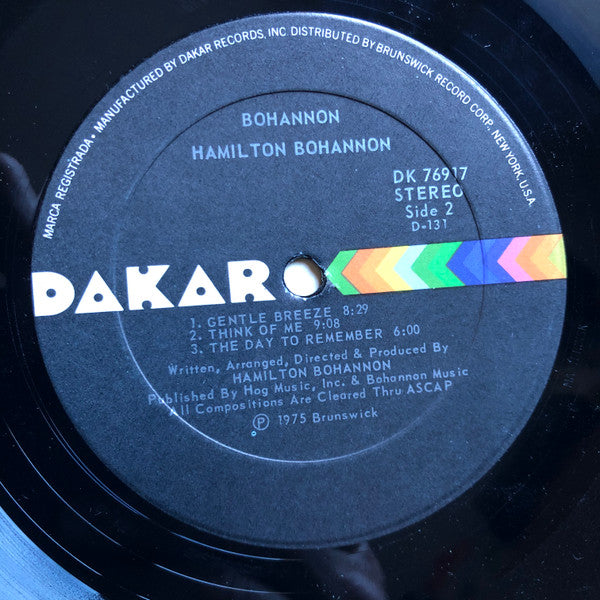 Bohannon* : Bohannon (LP, Album)