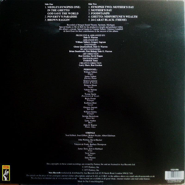 24 Carat Black ~ Ghetto: Misfortune's Wealth (Vinyl) - Djungel & Jazz