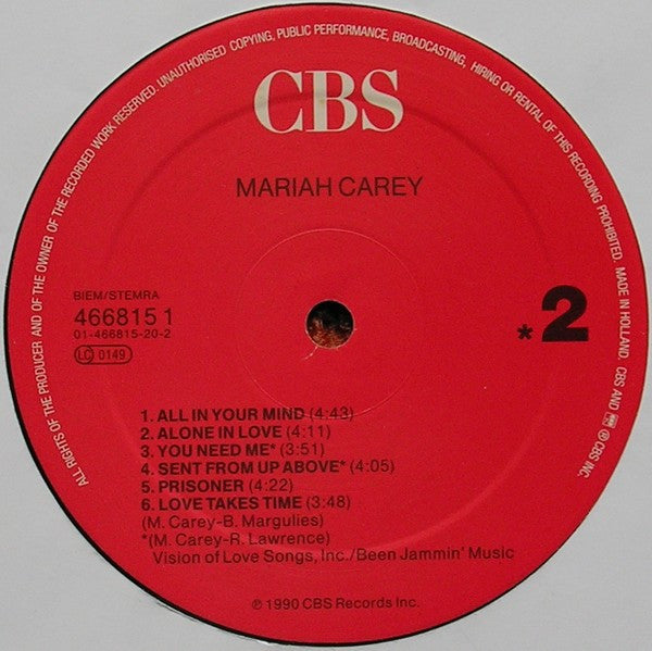 Mariah Carey ~ Mariah Carey (Vinyl) - Djungel & Jazz