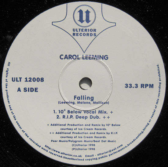 Carol Leeming : Falling (12")