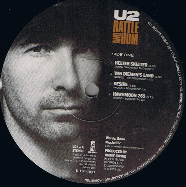 U2 ~ Rattle And Hum (Vinyl) - Djungel & Jazz