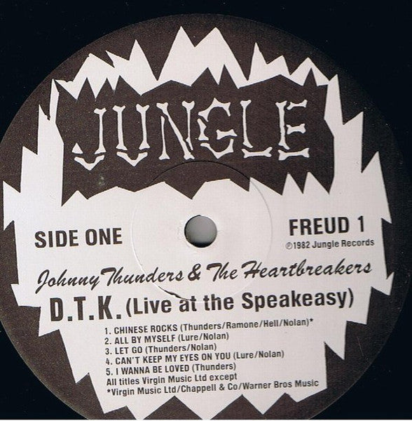 Johnny Thunders & The Heartbreakers ~ D.T.K. (Live At The Speakeasy) (Vinyl) - Djungel & Jazz