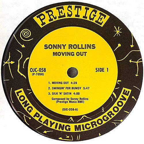 Sonny Rollins : Moving Out (LP, Album, RE, Car)