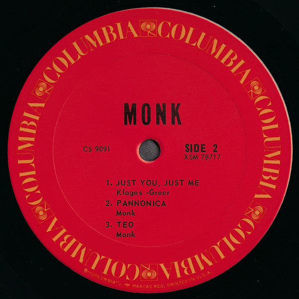 Thelonious Monk : Monk. (LP, Album, RE)