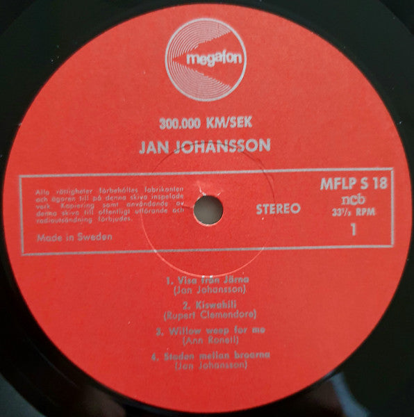 Jan Johansson ~ 300.000 (Vinyl) - Djungel & Jazz
