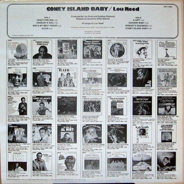 Lou Reed ~ Coney Island Baby (Vinyl) - Djungel & Jazz