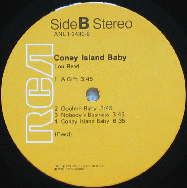 Lou Reed ~ Coney Island Baby (Vinyl) - Djungel & Jazz