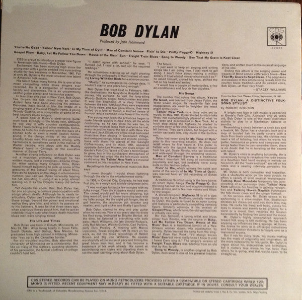 Bob Dylan ~ Bob Dylan (Vinyl) - Djungel & Jazz